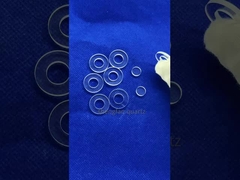 CNC オーダーメイド 高温耐性 丸い方形 孔付け 溝付け 石英ガラス部品