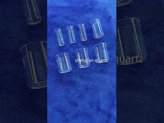 クォーツ・グリンド・ストッパーシール付き 透明クォーツ試験管 長耐久性