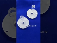 カスタマイズされた圧力耐久性クォーツヒーターチューブ 高透明性クォーツチューブ真空密閉フラング