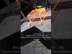 工場製の高温・耐腐蝕クォーツ容器とクォーツ四角シリ