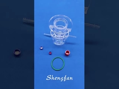 オーダーメイド 双層光触媒炉 透明クォーツガラス機器 P