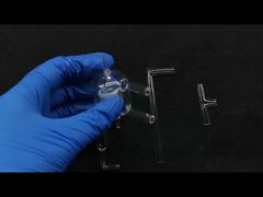 フューズドシリカ科学実験室用ガラス器具 石英グラハムコンデンサー 99.9% SiO2含有量 耐腐食性