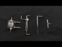 フューズドシリカ科学実験室用ガラス器具 石英グラハムコンデンサー 99.9% SiO2含有量 耐腐食性