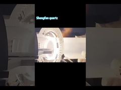 カスタマイズされた高温耐性および耐腐食性の透明石英フランジ