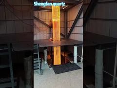 高品質大型石英ガラス管